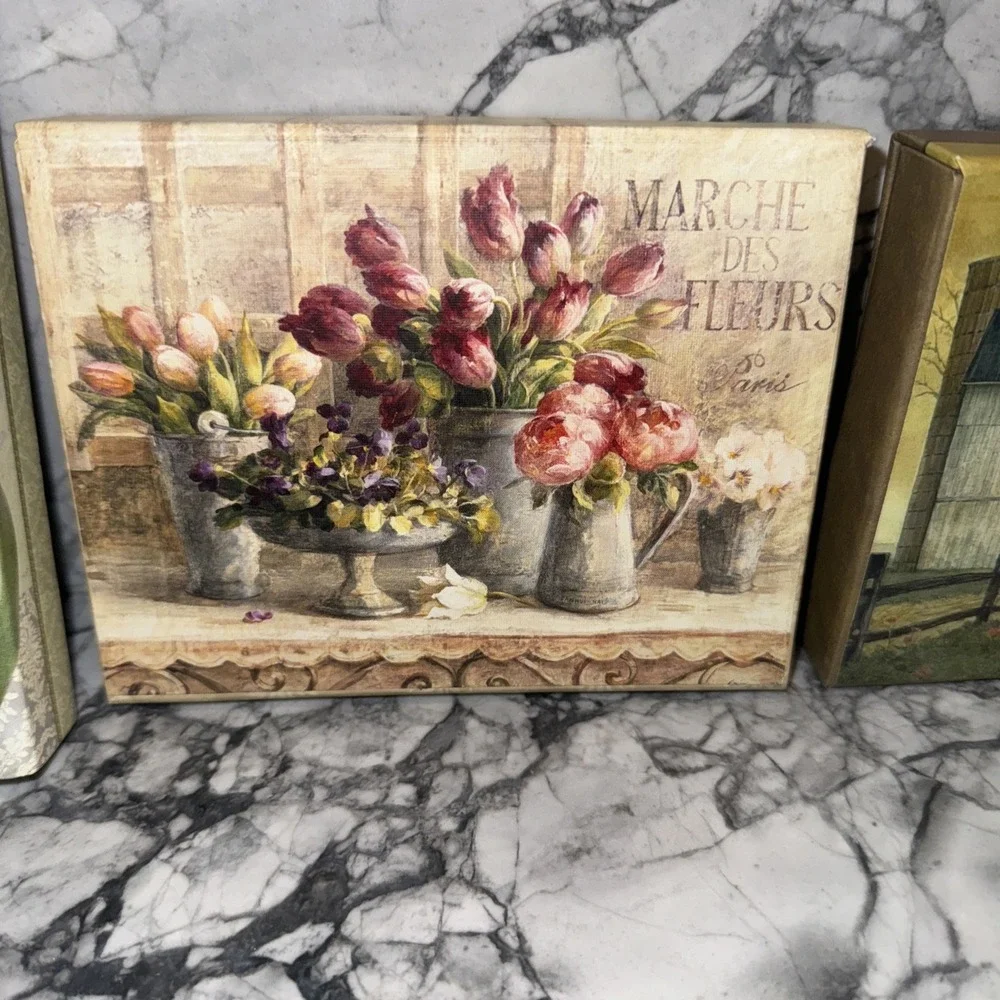 Legacy Boxed Notecards W Envelopes 30+ Floral Countryside Barn
